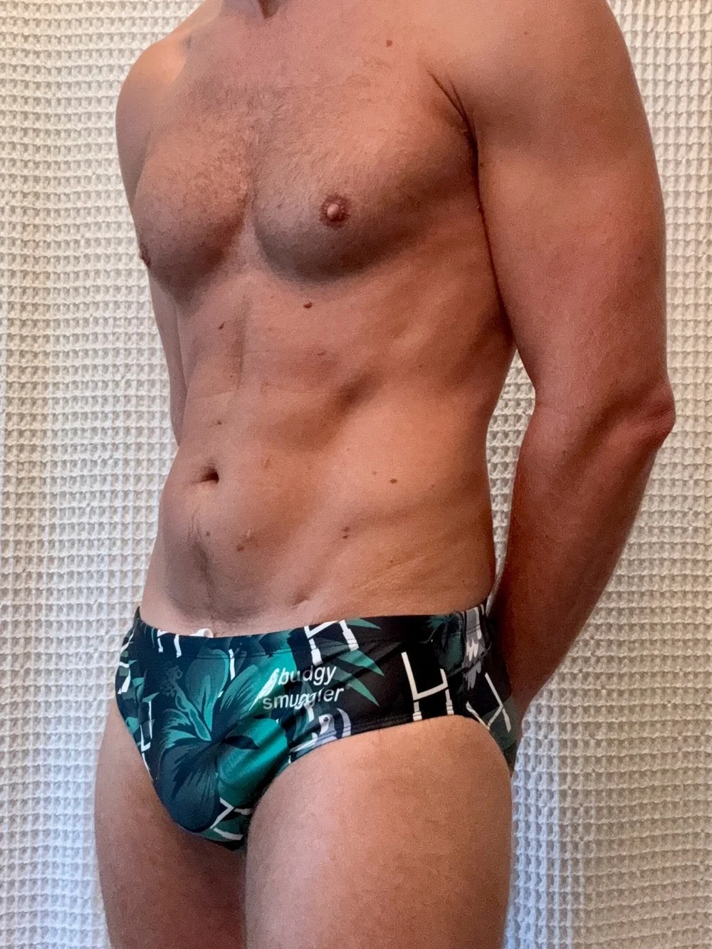 Budgy Smuggler Looseheadz rugby swim brief | 30 | black & green